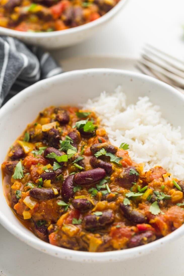 Curry sa crvenim grahom i rajčicom